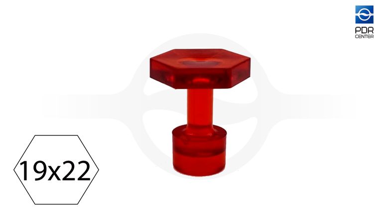 Клеевой грибок VPRO 19x22mm red