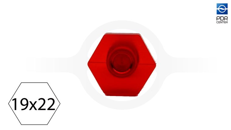 Клеевой грибок VPRO 19x22mm red