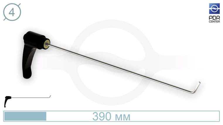 Крючок с поворотной ручкой, длинный (Ø 4 мм)