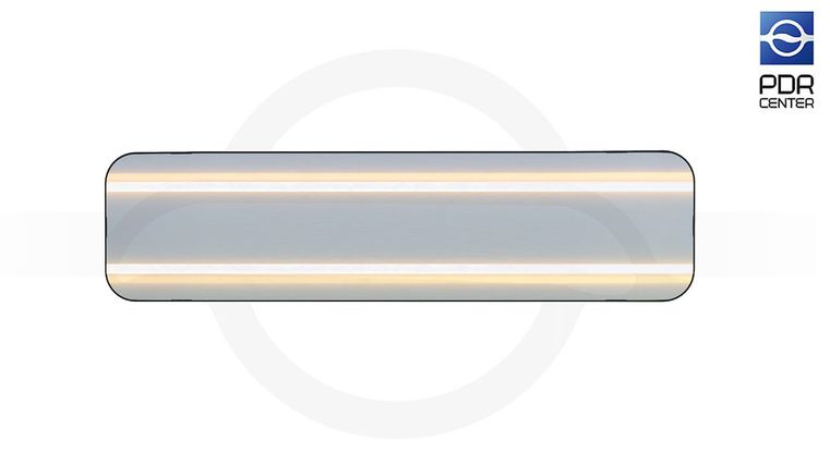 Большой светодиодный плафон, 4 полосы (2 тёплые, 2 холодные с регулировкой яркости)