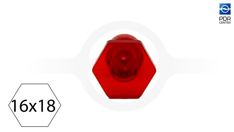 Клеевой грибок VPRO 16x18mm red