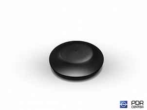 Заглушки твёрдые из черного пластика (Ø 12 мм, со шляпкой)