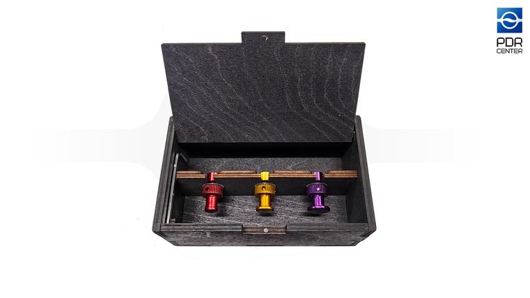 Комплект клеевых грибков Gubert auto flat 3шт + кейс