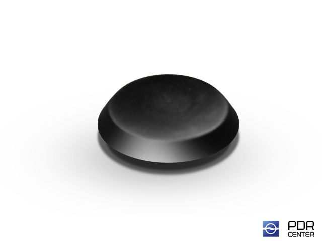 Заглушки твёрдые из черного пластика (Ø 19 мм)