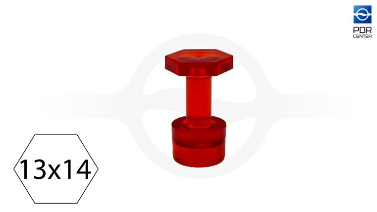 Клеевой грибок VPRO 13x14mm red