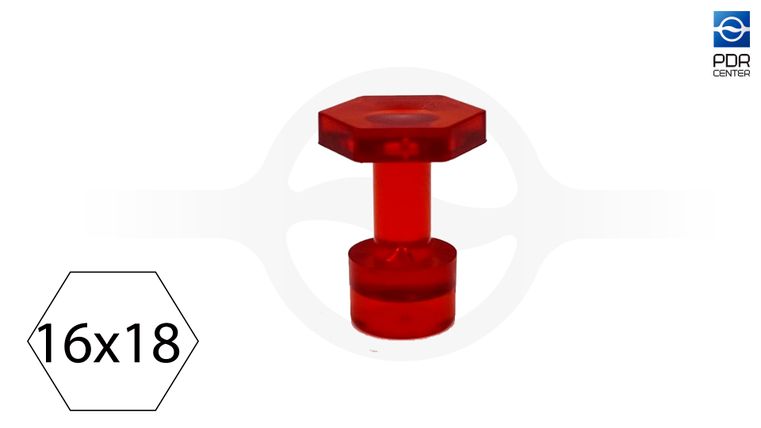 Клеевой грибок VPRO 16x18mm red