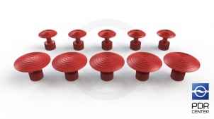 Клеевые грибки Wurth, красные (комплект из 10 шт Ø 21 mm и Ø 32 mm)