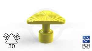 Клеевой грибок NUSSLE SUPER, треугольный, 30*30*30 мм