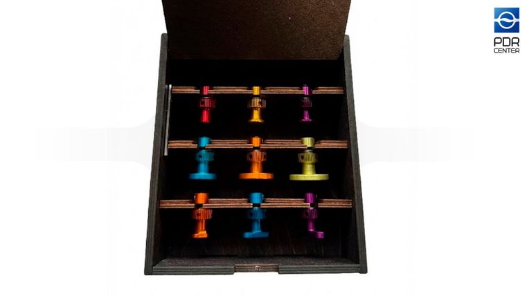 Комплект клеевых грибков Gubert auto 9шт + кейс