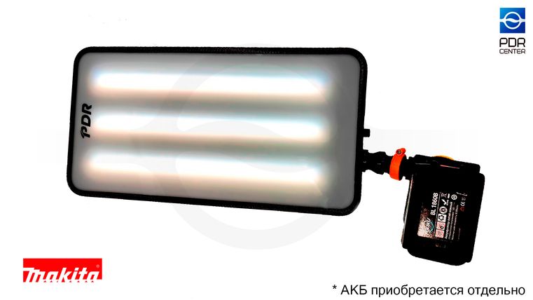 Аккумуляторная мобильная светодиодная лампа, 6 полос премиум класса (3 тёплые + 3 холодные с регулировкой яркости)