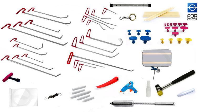 Комплект профессионального инструмента PDR START (67 предметов)