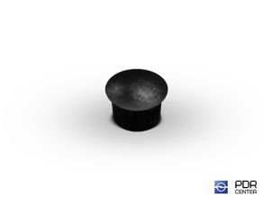 Заглушки твёрдые из черного пластика (Ø 12 мм, без шляпки)