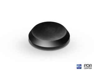 Заглушки твёрдые из черного пластика (Ø 22 мм)