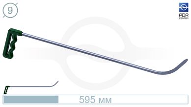 Крючок № 09 (Ø 9 мм, длина 600 мм, зеленый)