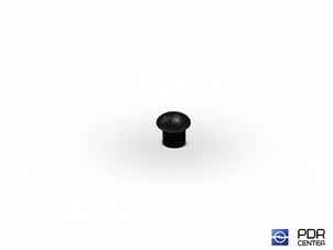 Заглушки твёрдые из черного пластика (Ø 4 мм, без шляпки)